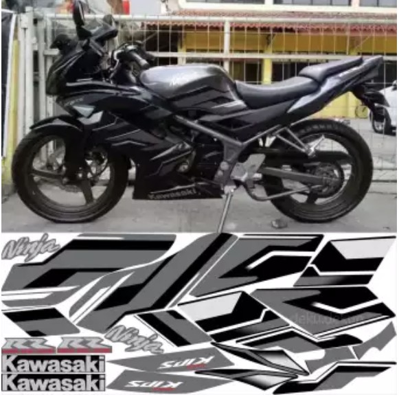 Sticker Cutting Motor Stripping Kawasaki Ninja Rr Se 2015 Silver