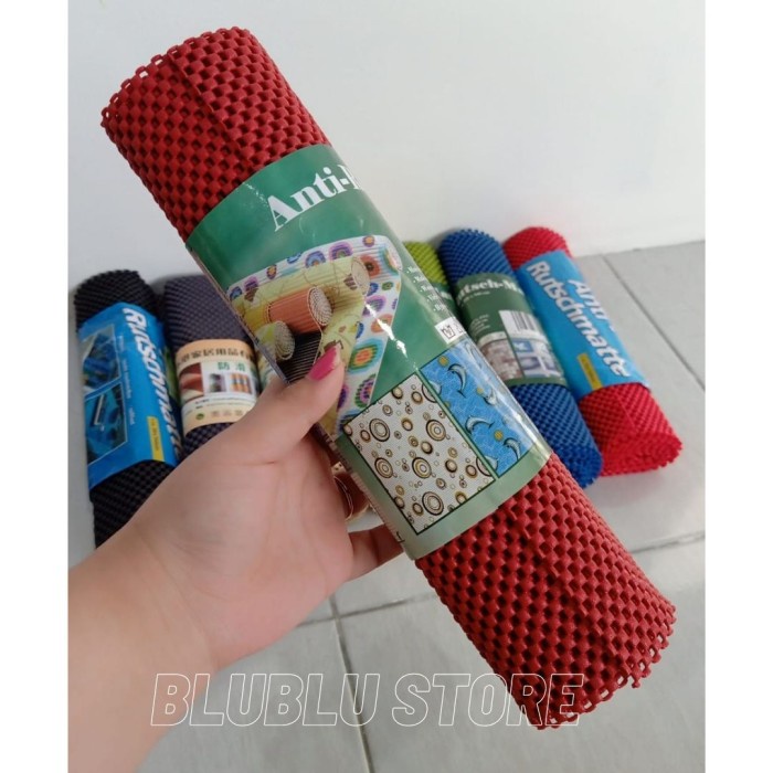 Anti Slip Dash Mat Antislip Dashboard Mobi karpet alas meja Anti slip - Merah