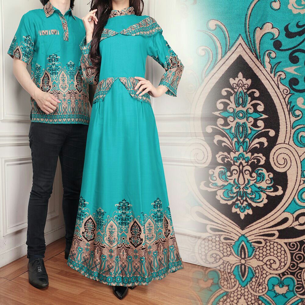 Gamis Couple / Gamis Pasangan / Batik Couple / Batik Pasangan Caca