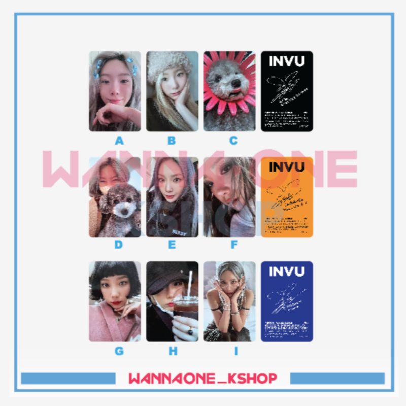 photocard taeyeon invu