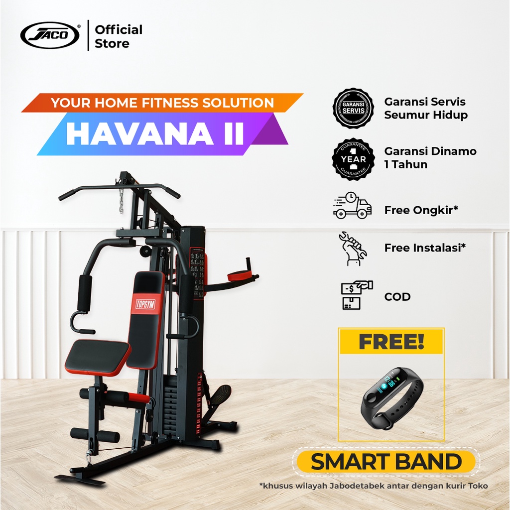 Alat Fitness 2 Sisi Jaco Topgym Havana 2 Home Gym
