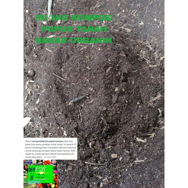 kompos organik 1kg/tanah subur/pupuk kompos