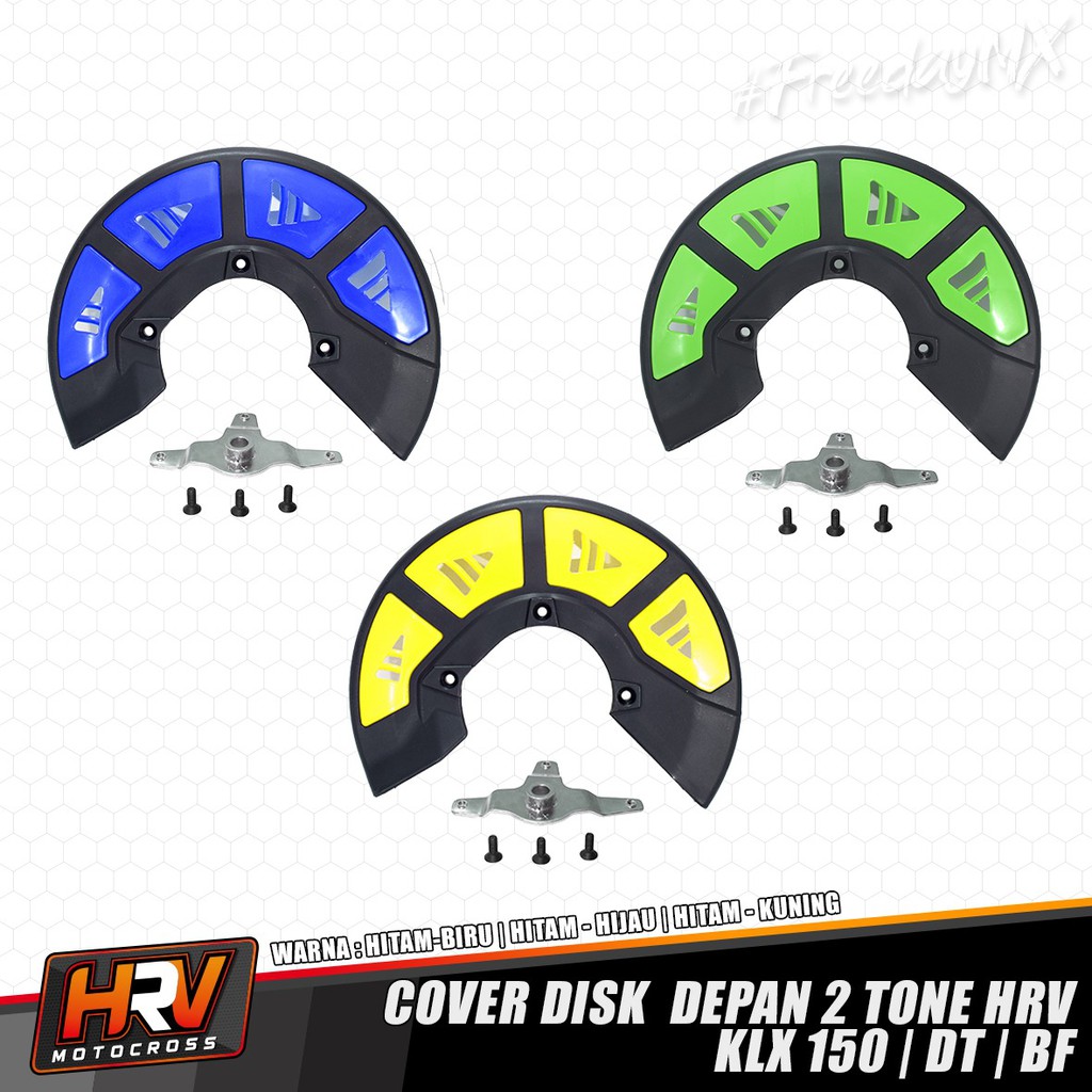 Cover Disc Tutup Pelindung Disk Depan 2 tone HRV KLX 150  Bigfoot Dtracker New