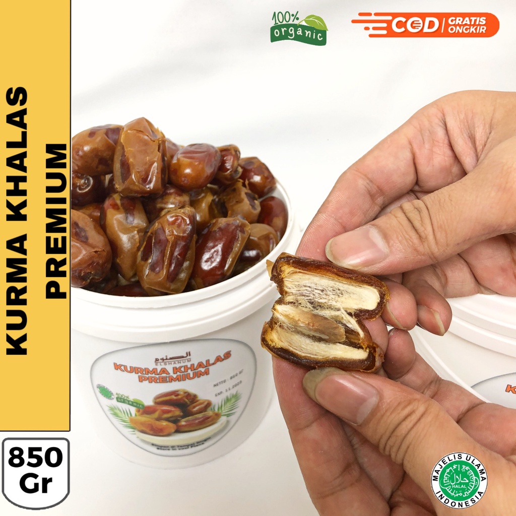 

Kurma Khalas Ember | Kurma Nabi Ember Asli Madinah Premium 850gr | Kurma Madinah Elshanum