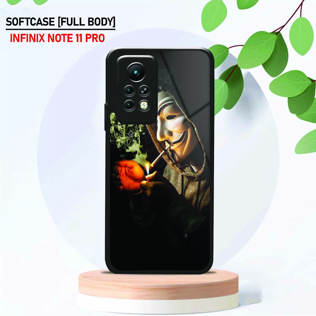 Softcase Kaca Infinix Note 11 Pro - Hardcase Glossy Infinix Note 11 Pro - Fashion [ Mancase 1 ] - Pe