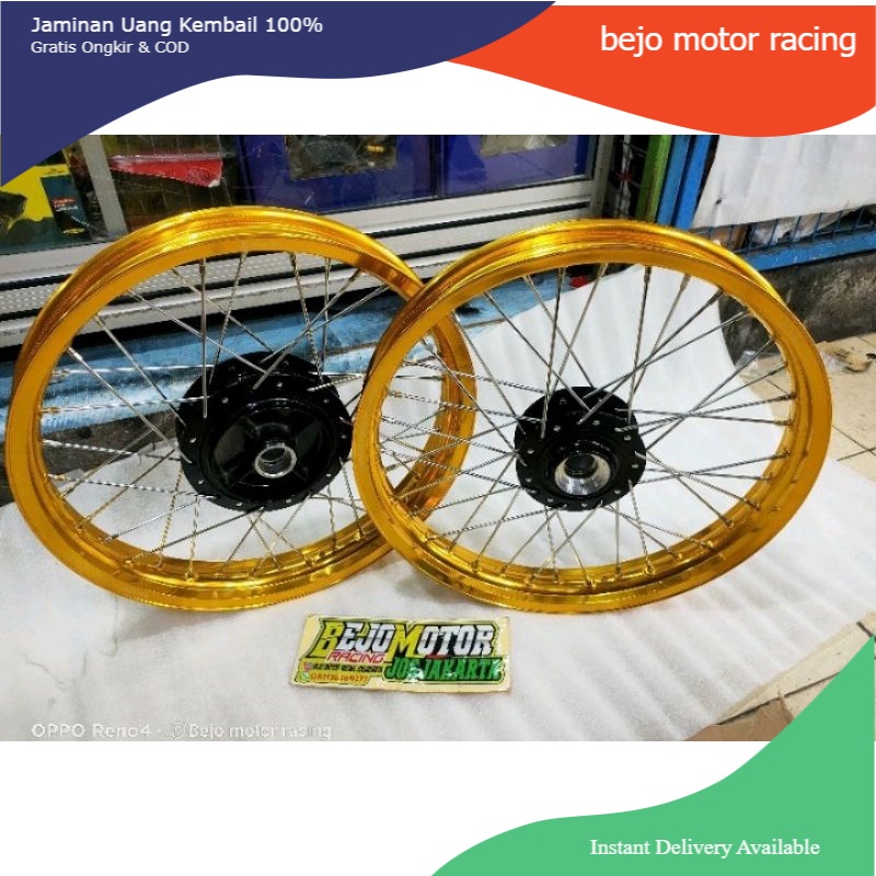 VELG RX KING RING 18 SET TROMOL DEPAN BELAKANG JARI2 BY SCARLET RACING NOT EXCEL ASIA TK RACING