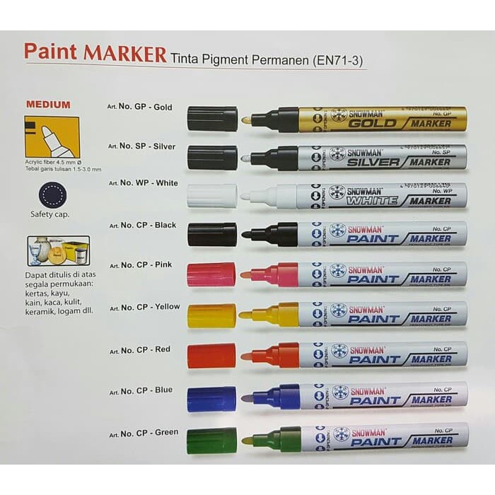 

Spidol Sonowman Paint Marker Murah