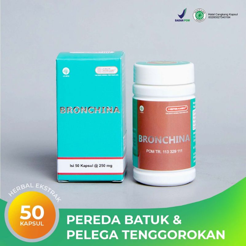 

BRONCHINA HERBAMED HERBAL MEMBANTU MEREDAKAN BATUK & PERNAFASAN