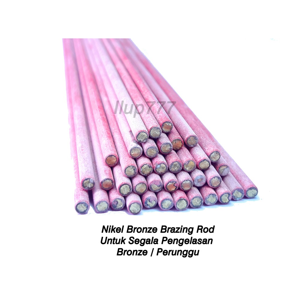 Kawat Las Nikel Bronze /  Bronze Brazing Rod - dia 3,2 mm per batang