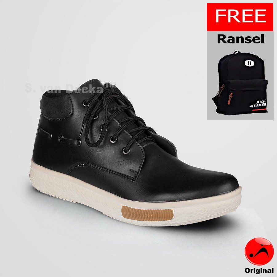Sepatu Pria S. van Decka R-XMTZ03 + Bonus Ransel