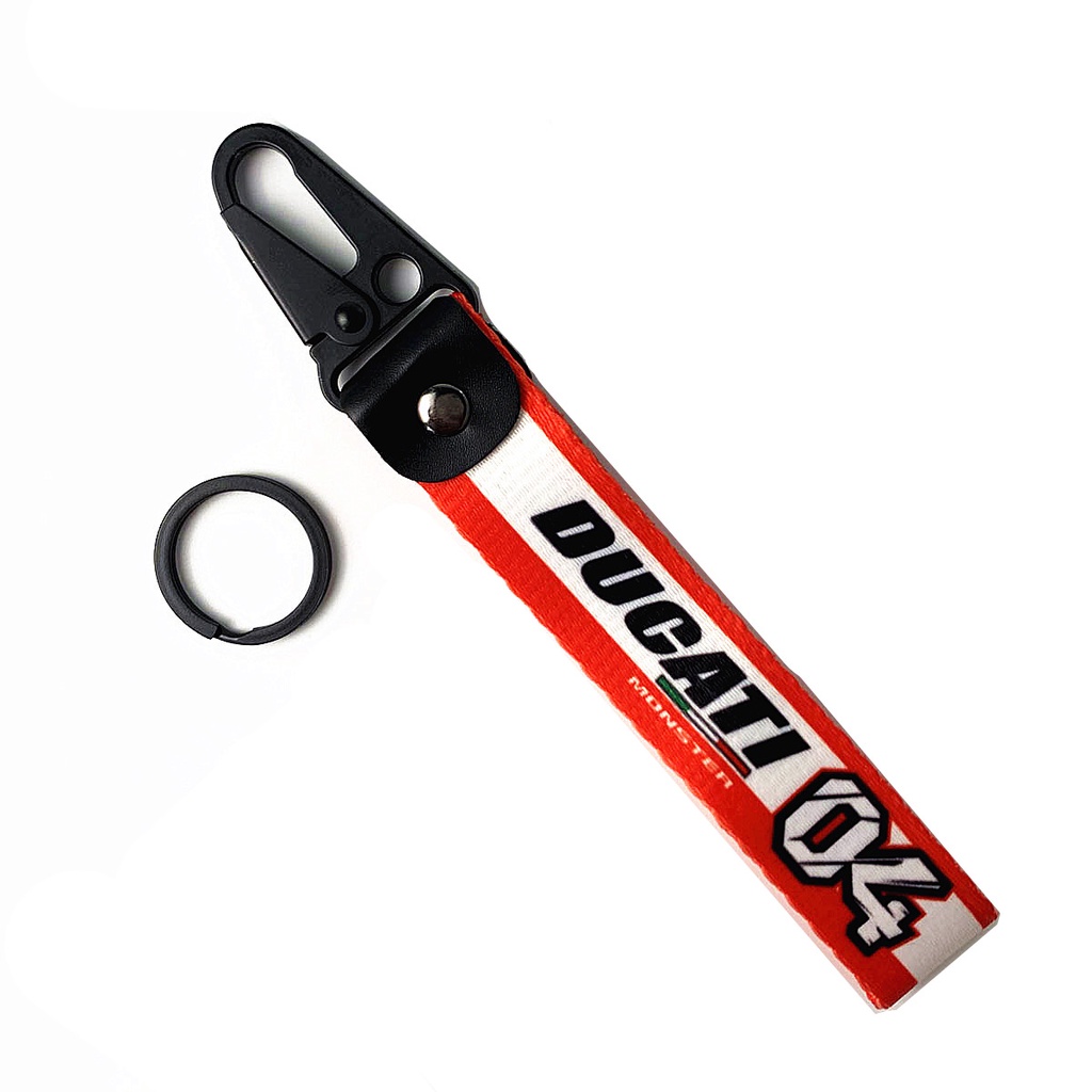 Ducati Stiker Reflektif 3D Anti Air / Gores Bahan Kulit / Nilon Untuk Aksesoris Helm Motor