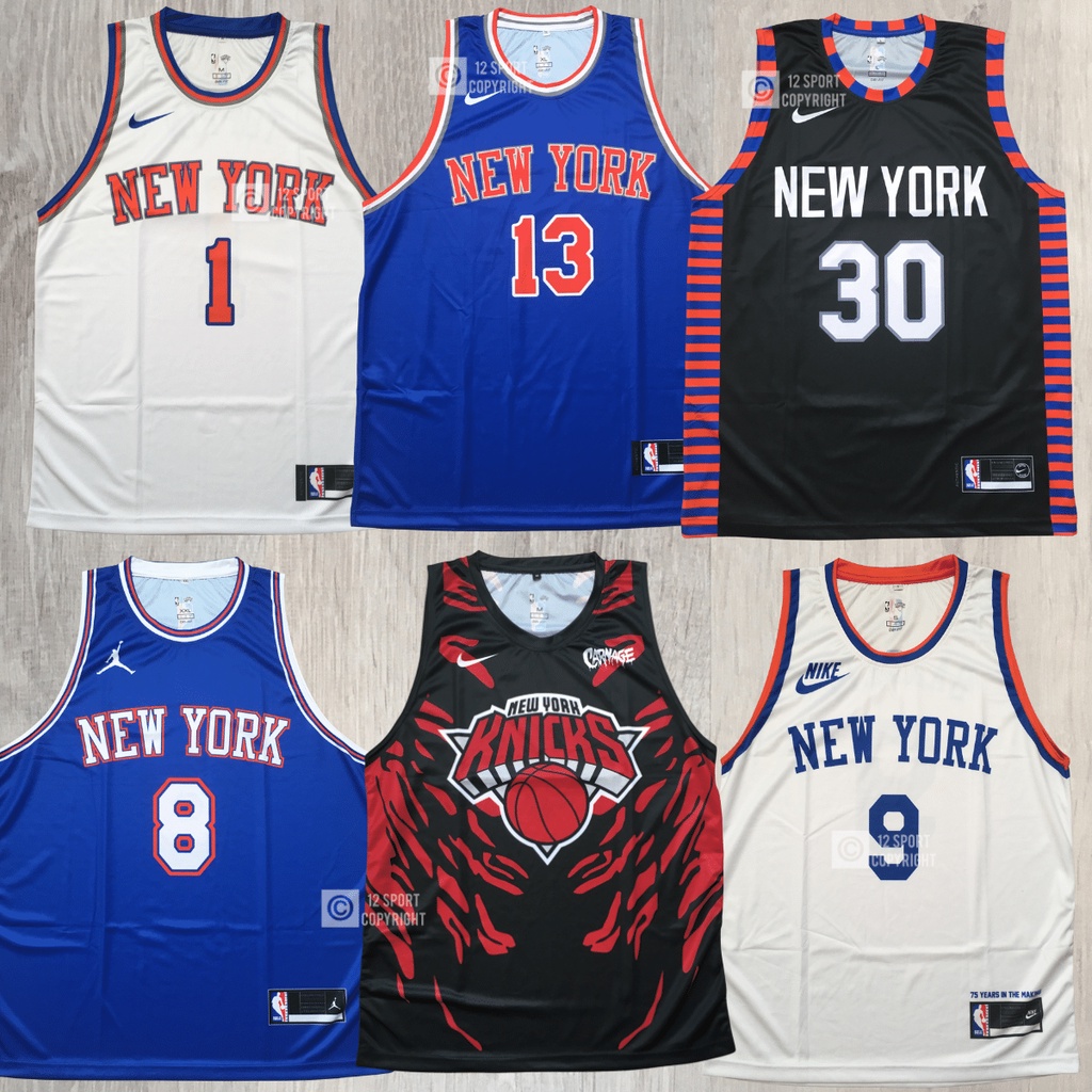12 sport   bisa custom jersey basket nba new york knicks import replica printing kaos basket tanpa l
