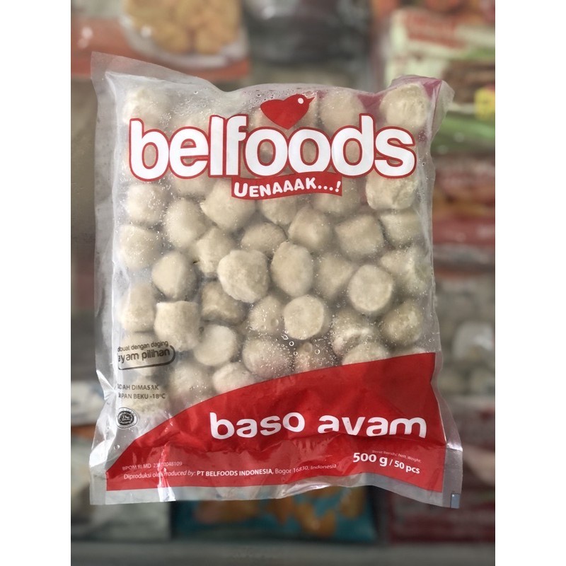 Jual Bakso Ayam Uenak Belfoods 500gr Baso Ayam Indonesia Shopee Indonesia