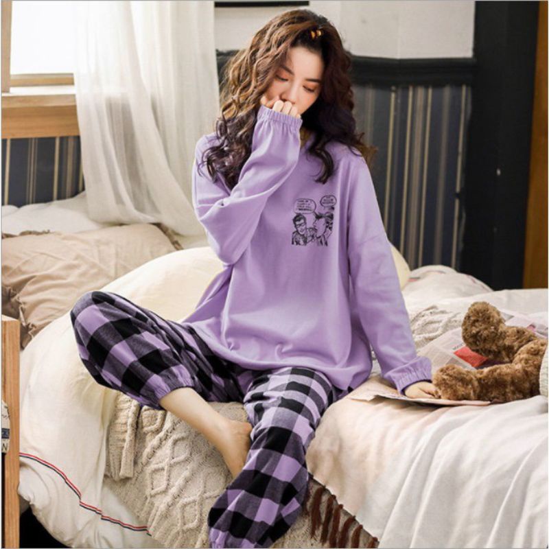 Setelan Wanita Import Joger | Setelan Baju Tidur Wanita | Piyama Wanita