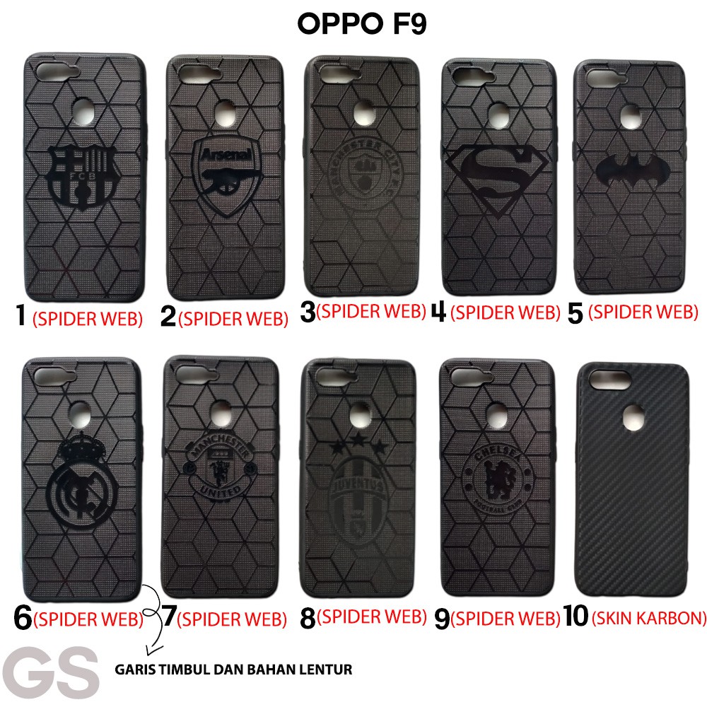 Paket Murah casing OPPO F9  Softcase spider web Hardcase Fuze casing gratis ring love korea style