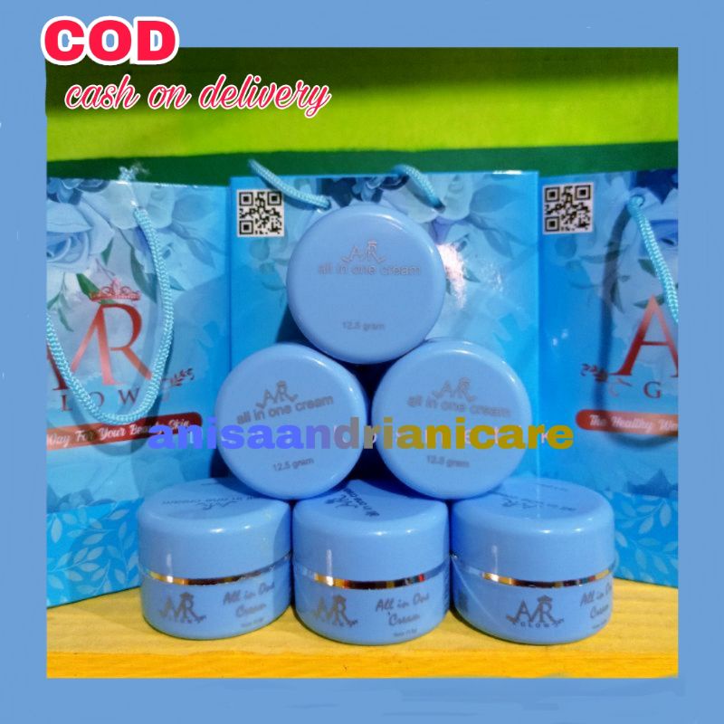 Cream All In One AMR Glow Skincare BPOM Kemasan Baru