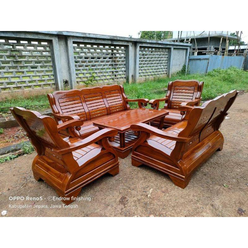kursi tamu kayu jati model gajah kursi type besar FREE ONGKIR KEBUMEN