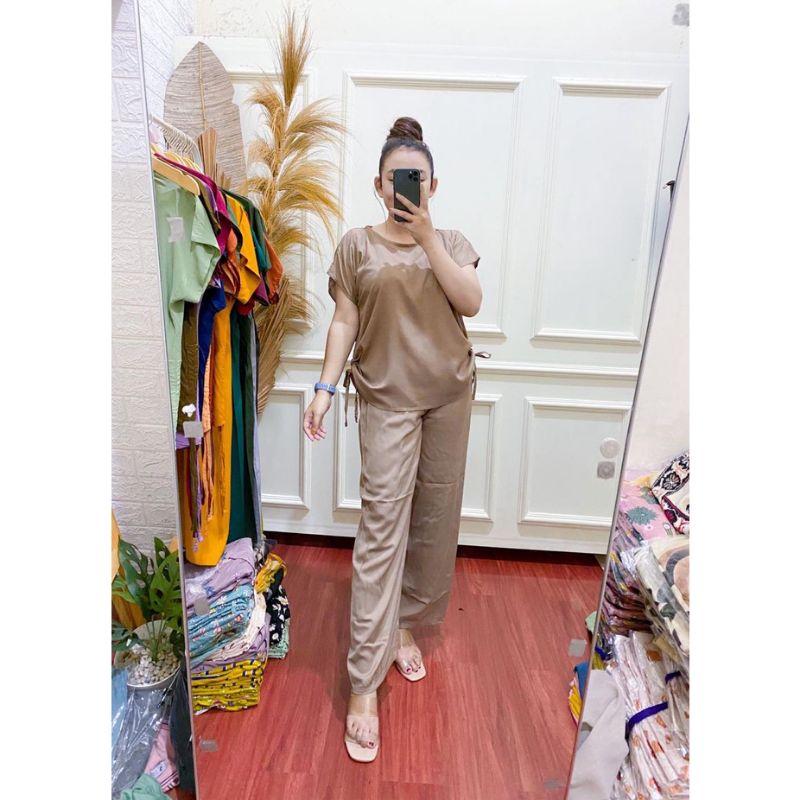 DAILY SET PAJAMAS POLOS LENGAN PENDEK / BABYDOLL / BAJU TIDUR