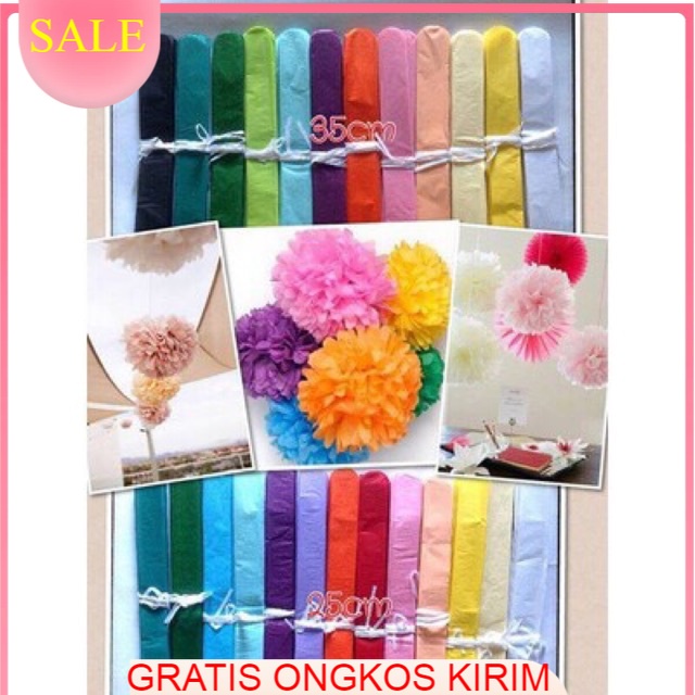 

Pompom Kertas / Pompom Dekorasi / Pompom Gantung / Pompom Ultah Uk 25cm