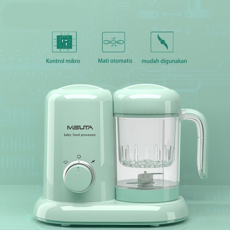 DADAWARD Multi-functional Baby Food Processor /Electric Baby Food Chopper Blender Makanan Bayi Mpasi /Baby Meal Maker Blender Steam Milk Warmer