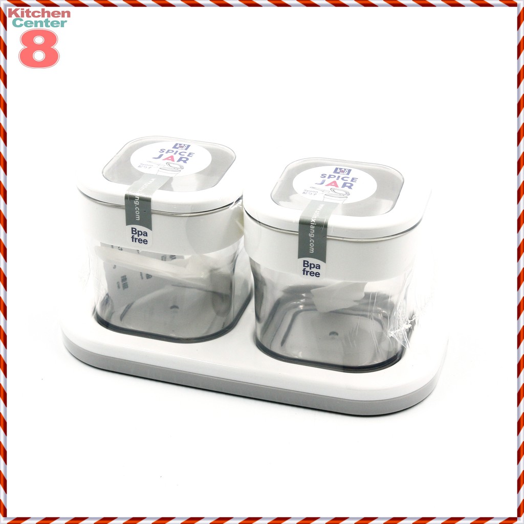  Tempat  Bumbu  Dapur  2pcs Square Seasoning Pot Shopee  