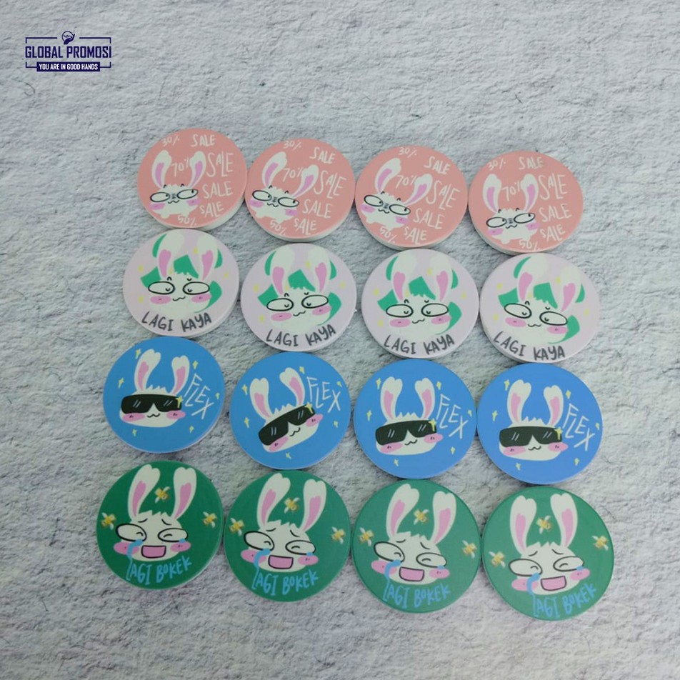 Pop Socket Custom Print UV PopSocket Satuan bs Kpop BT21 BTS Karakter Design Bebas Full Warna