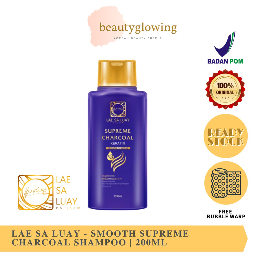 [BPOM] LAE SA LUAY SMOOTH SUPREME CHARCOAL SHAMPOO