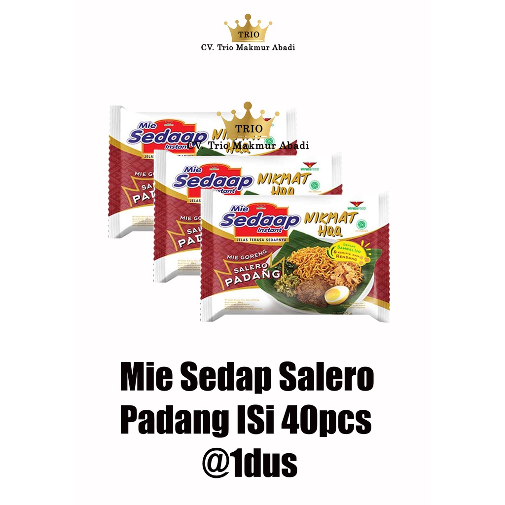 Mie Sedaap Salero Padang 1 Dus