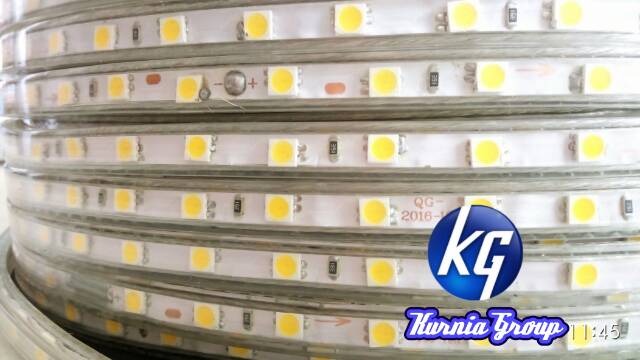 LAMPU LED STRIP WARM WHITE Kuning SELANG 5050 Meteran Waterproff Lampu Hias Plafon dan Neon Etalase