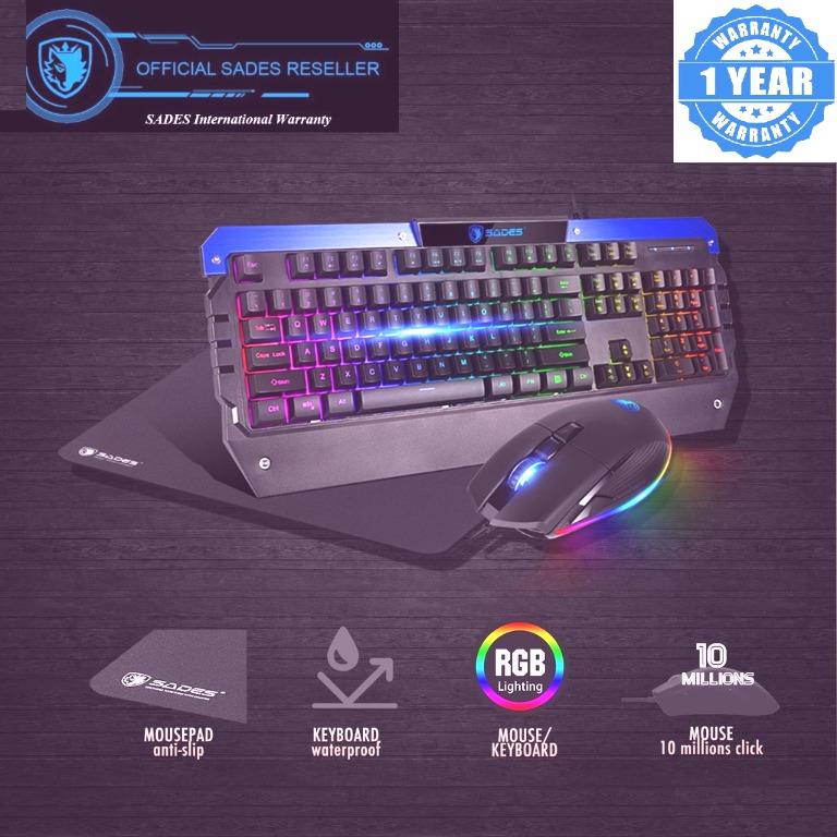 Keyboard Mouse Gaming Combo Sades Battle Ram