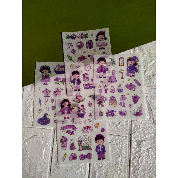 

[Canaya] Sticker Sheet Magical Wonderland || Sticker Kertas Kisscut Cute|| bujo || Deco || Aesthetic || Journal || Dekorasi || Purple