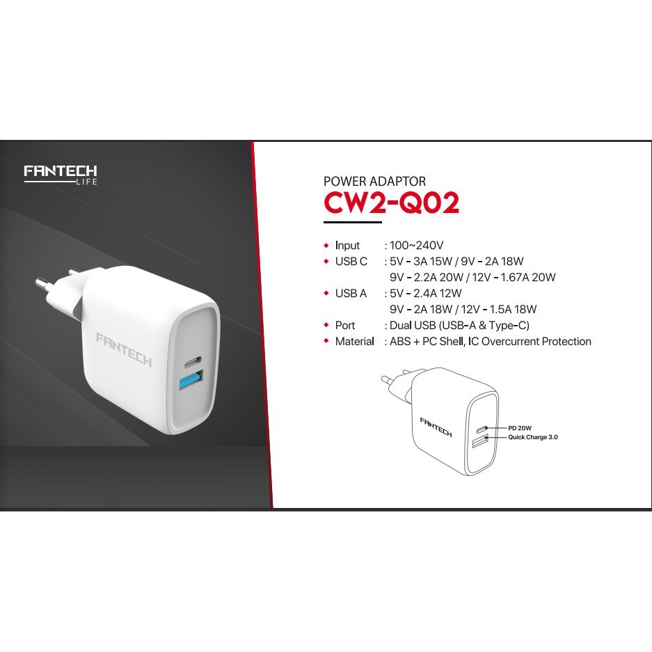 Fantech Power Adaptor CW2-Q02