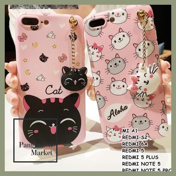 For Xiaomi Redmi Mi A1, S2, 6A, 5, 5 Plus, Note 5, Note 5 Pro-Cat Case