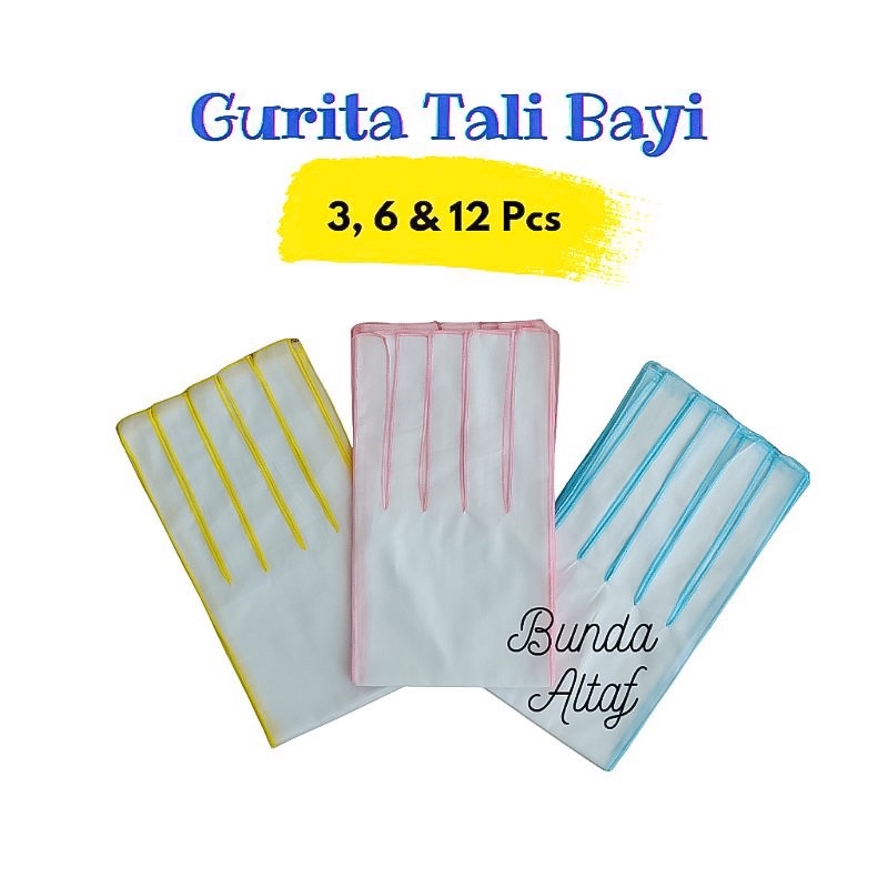 Gurita Bayi Ikat 6 &amp; 12 pcs Katun Prima