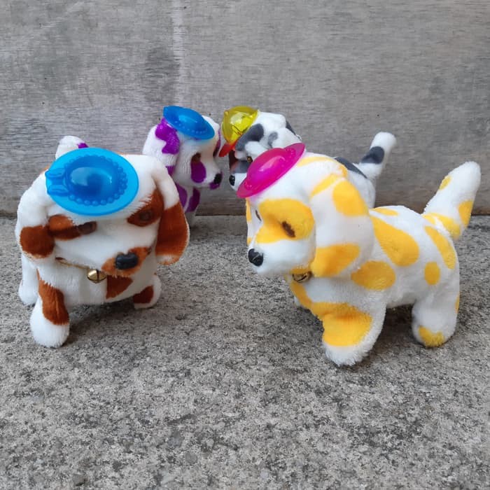 mainan robot anjing lucu bisa bergerak & bersuara - anak edukatif