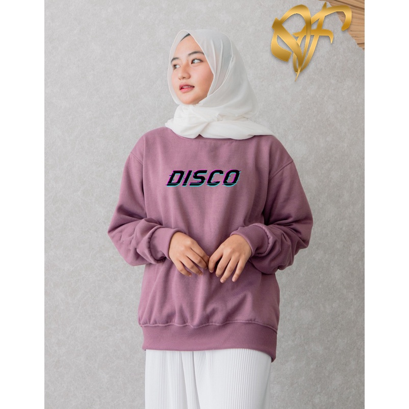 Sweater Disco Aesthetic Pria &amp; Wanita | Sweater Korea Style Fleece Cotton | Dhea Fashion