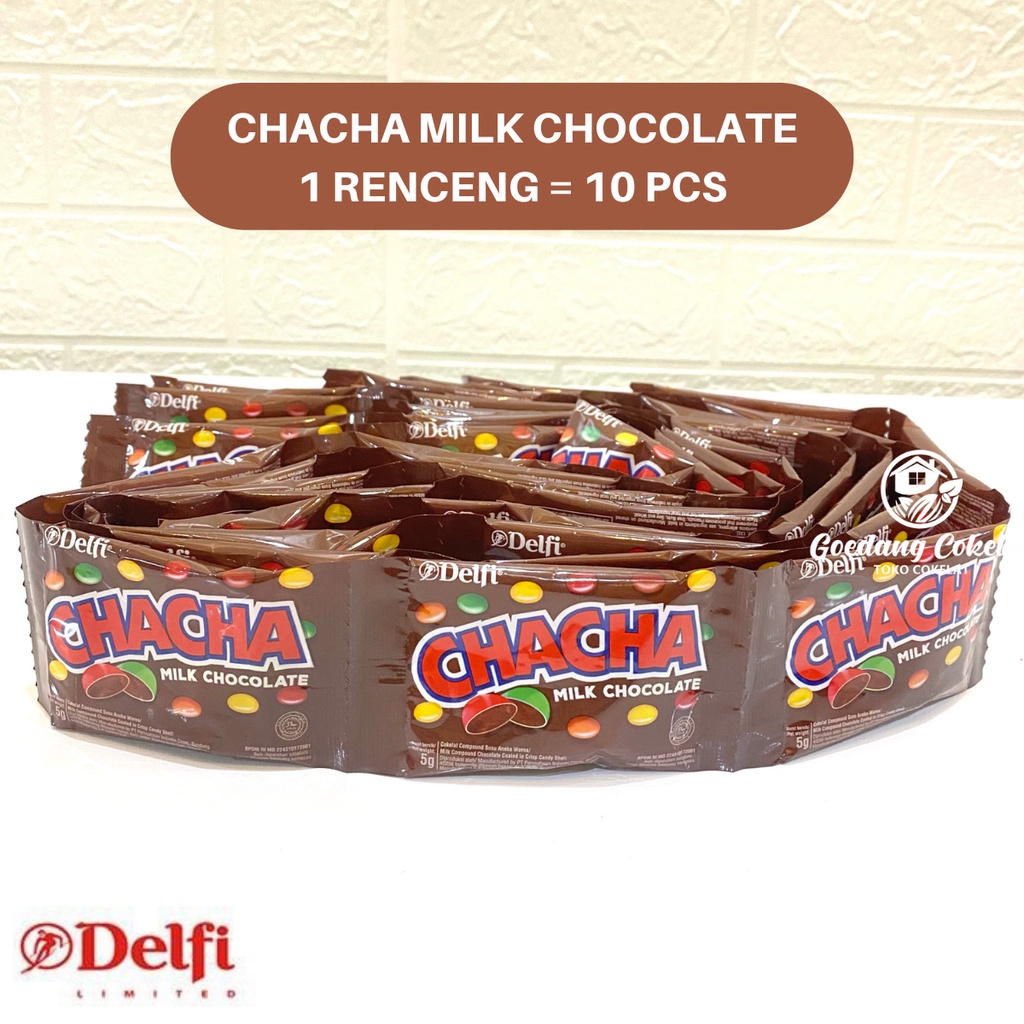 

Delfi Coklat Chacha Peanut Milk Chocolate 1 Renceng Isi 10 pcs