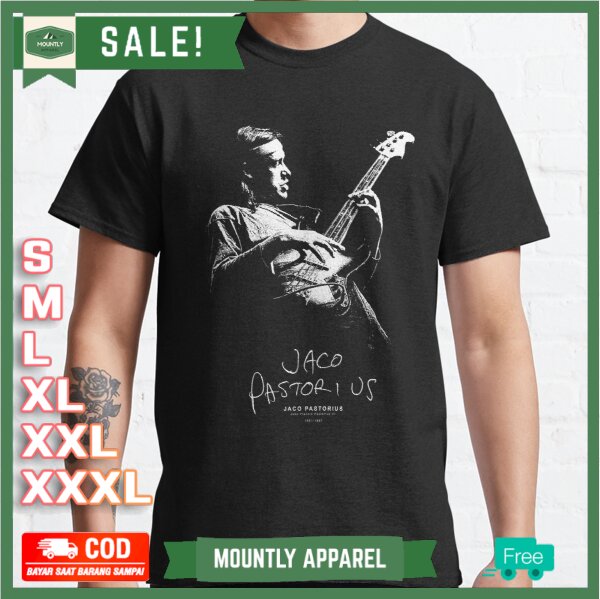 Kaos Baju Jaco - Jazz - Fretless Bass - Musician - Music T-shirt Premium