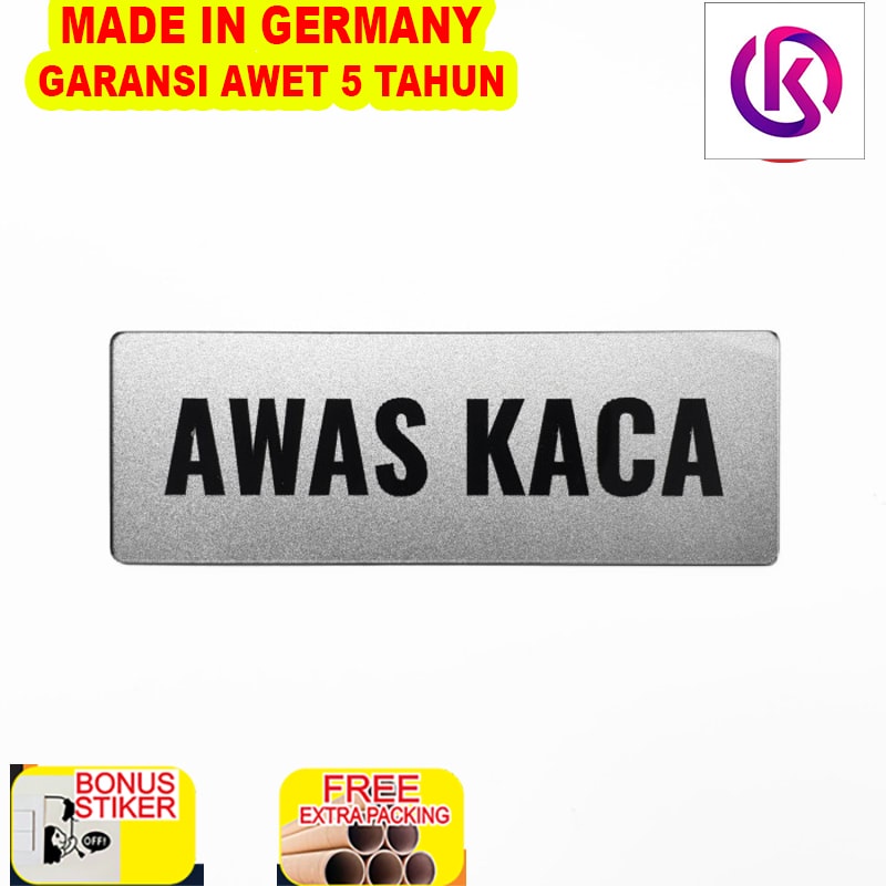 

Grosir SIGN AKRILIK Pintu - AWAS KACA - Signage Cafe/Resto 14.5cm x 5cm