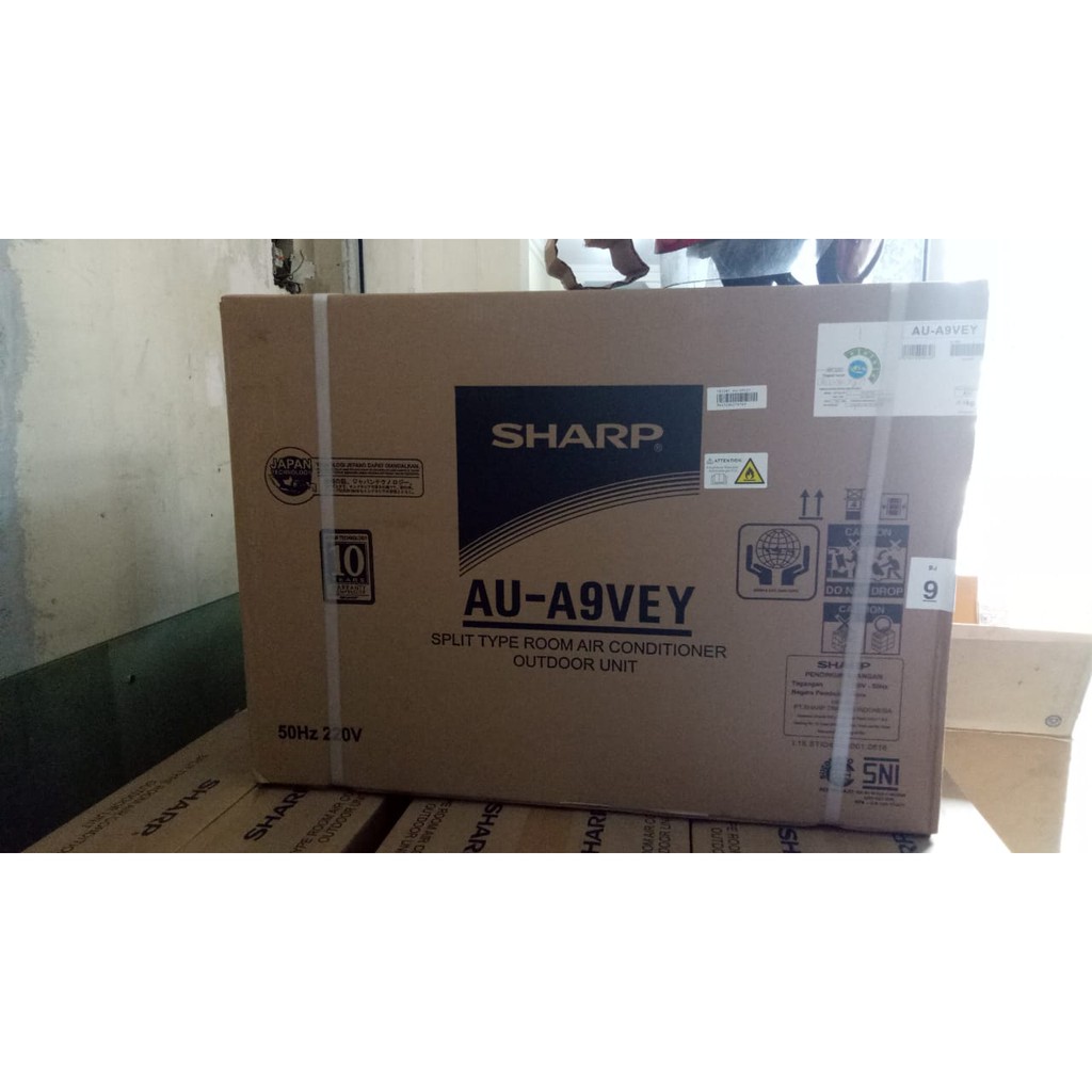 OUTDOOR AC SAJA Sharp 1 PK AH-A9VEY Original R32, 750 W BELUM PASANG