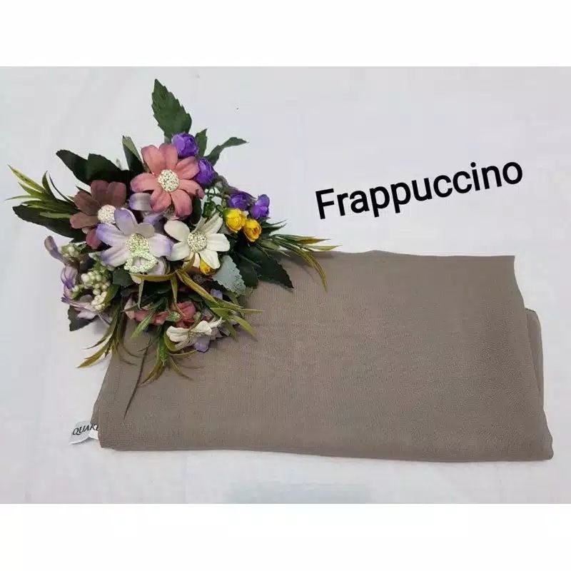 hijab BELLA SQUARE Pollycotton premium-Prapuccino