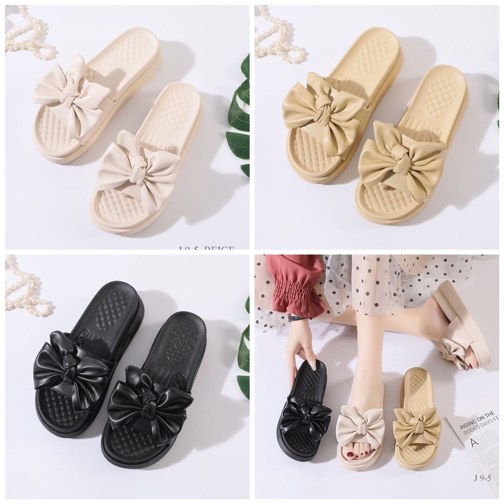 SANDAL WANITA SLOP WEDGES SAKUNA 9-5