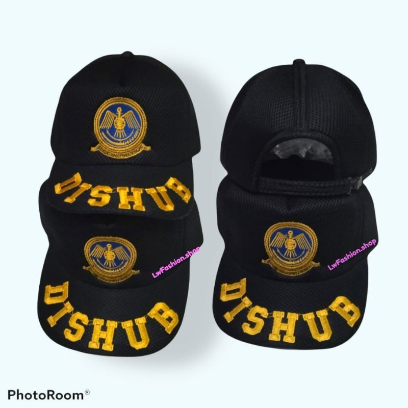 Topi Dishub Topi mesh bordiran Dishub Bordir tebal Topi pria Topi wanita