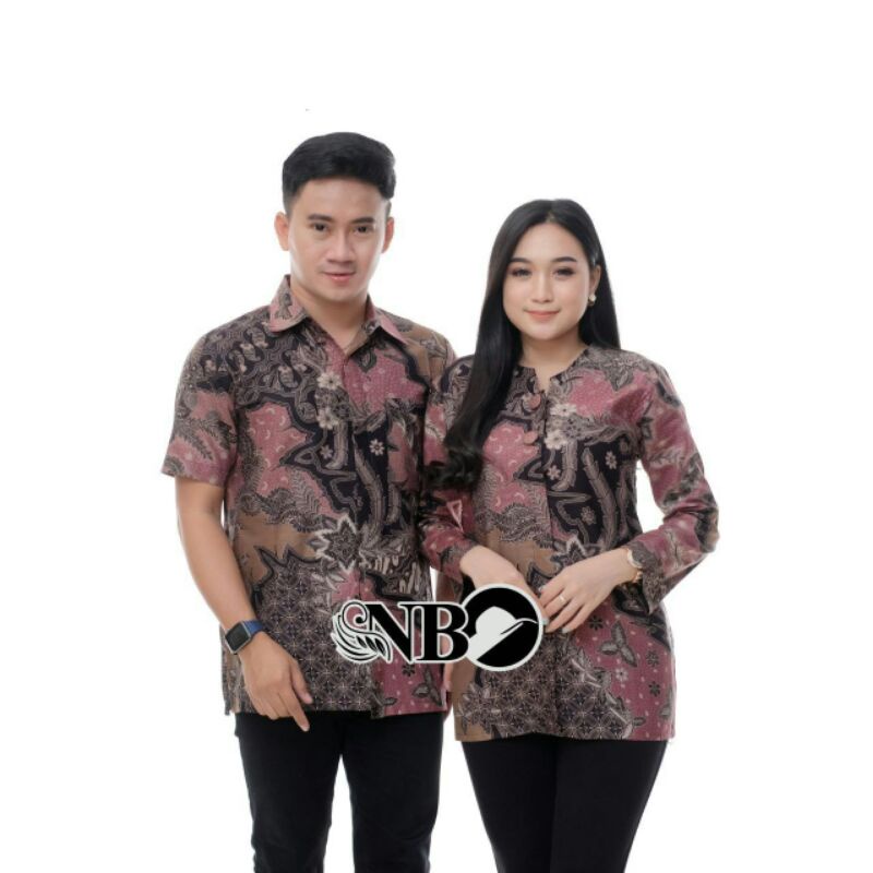 couple batik kemeja atasan batik wanita