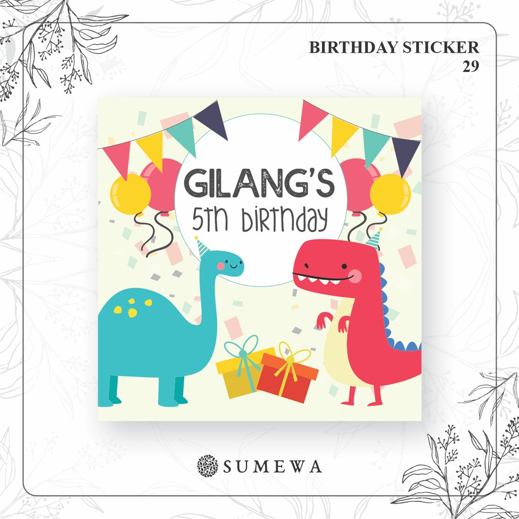 

Sticker Ulang Tahun / Birthday Sticker / Sticker Hampers Bingkisan Ulang Tahun - 29