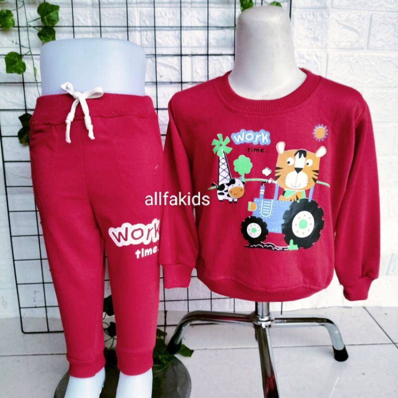 Setelan JoGer Anak 1-5 Tahun // Set Baju Anak Perempuan // Set Baju Anak Laki Laki