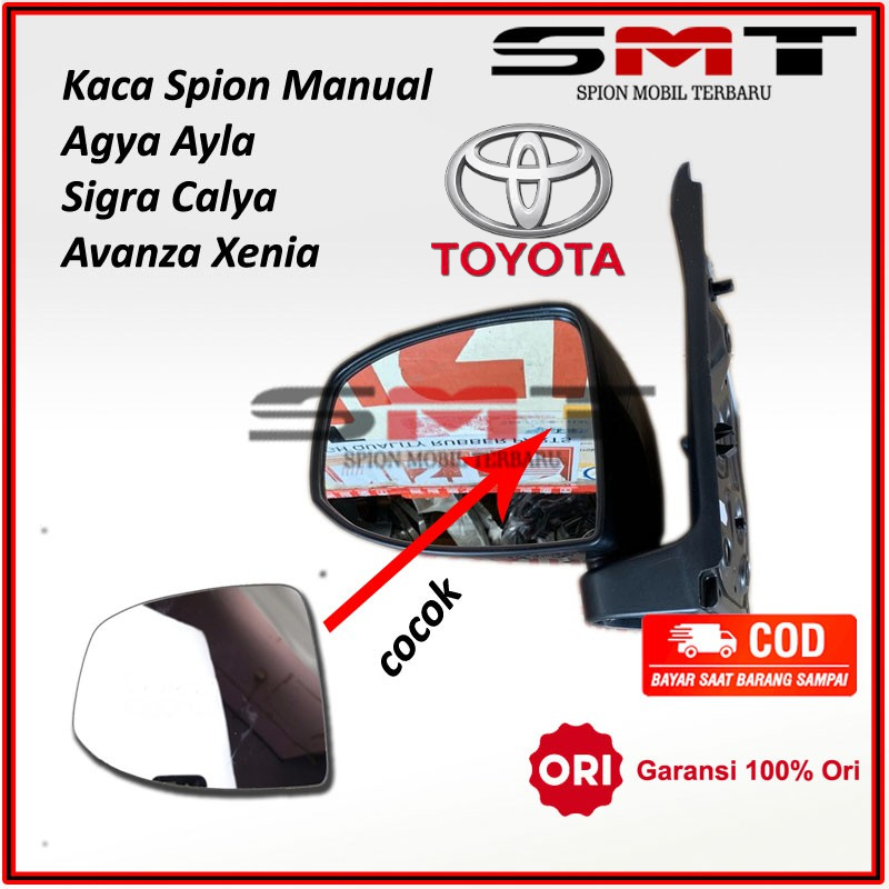 Kaca Spion Manual Mobil Sigra Calya Agya Ayla Xenia Avanza Original Bisa COD Harga 1 pcs