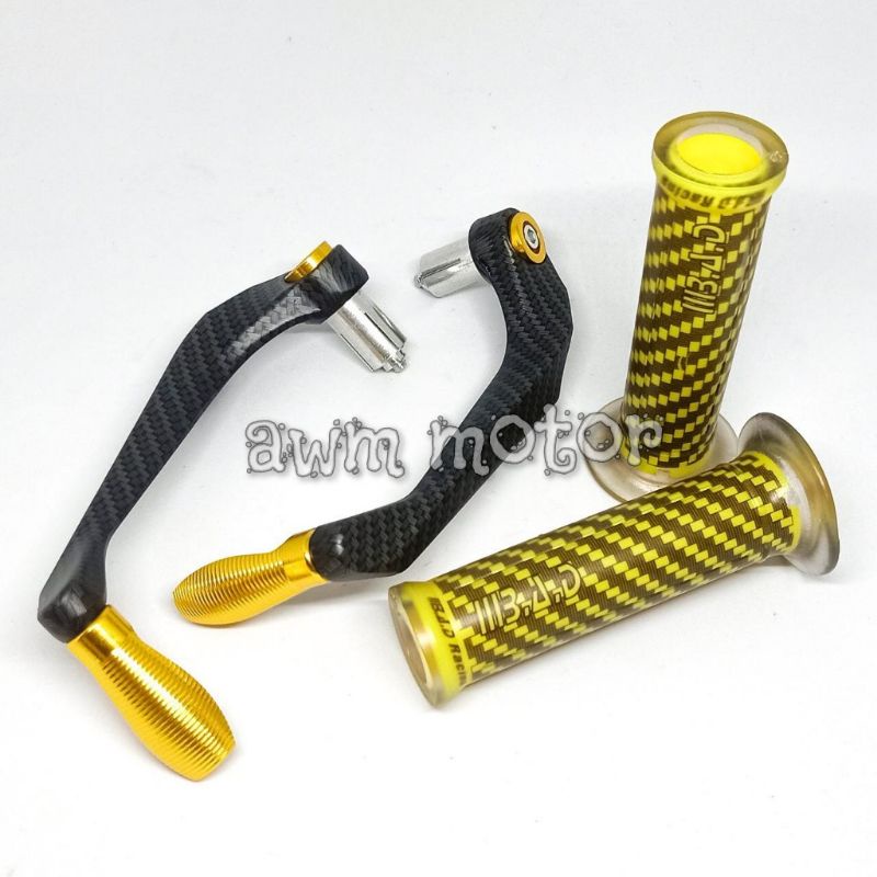 proguard carbon sabit + handgrip carbon BAD 1 paket universal