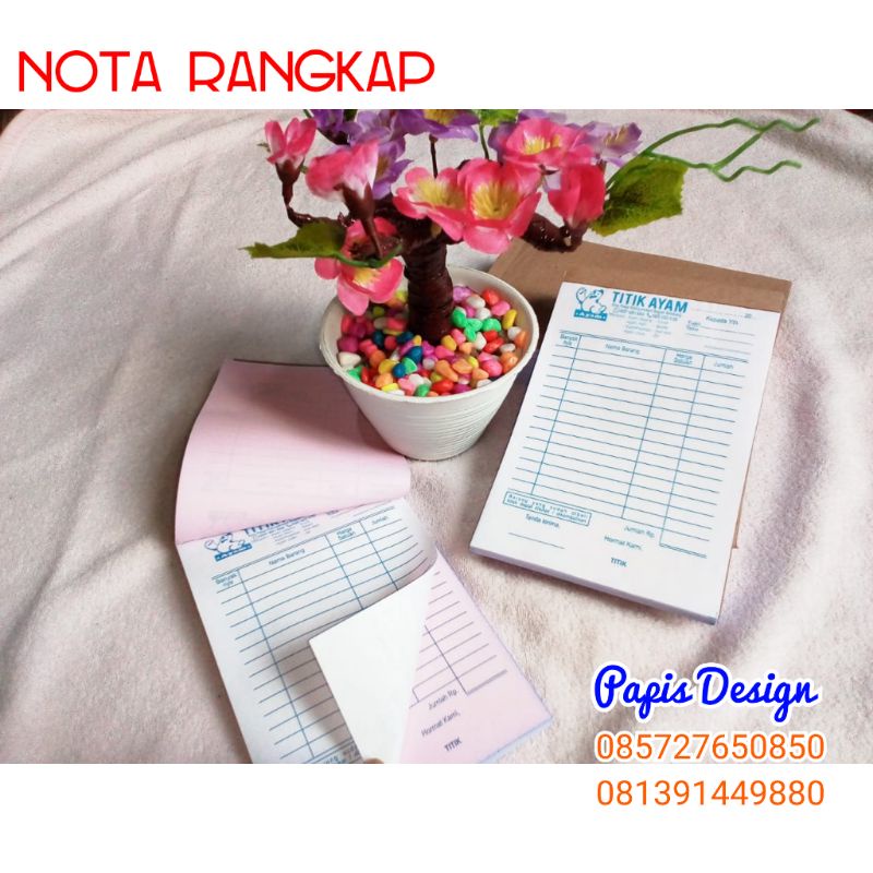 

Nota Custom rangkap 2ply 1warna