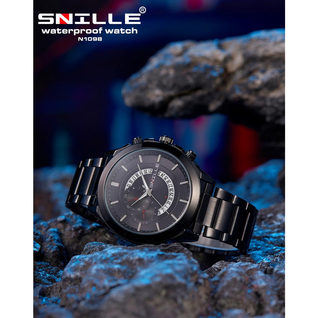 Snille Jam Tangan Rantai Wanita Unisex Original Asli Anti Air Waterproof 1098